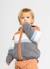 Veste bébé garçon en maille à rayures avec capuche Marron 1 - vertbaudet enfant 