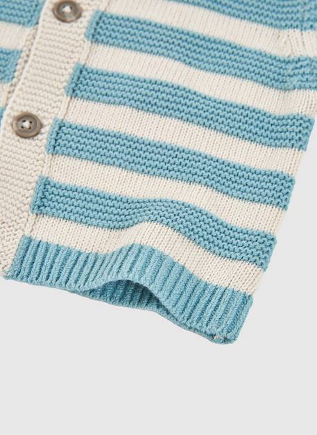 Gilet bébé en tricot Vert 4 - vertbaudet enfant 