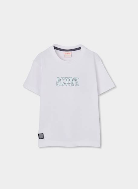 T-shirt en coton pour enfant Blanc 2 - vertbaudet enfant 