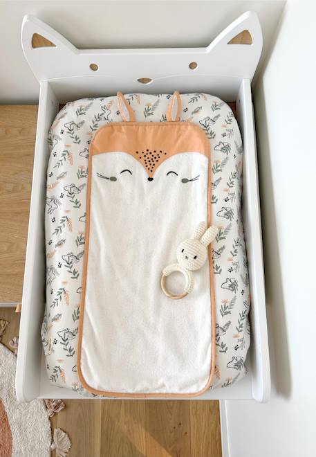 Housse de matelas à langer + tapis de change frimousse Ecru 1 - vertbaudet enfant 
