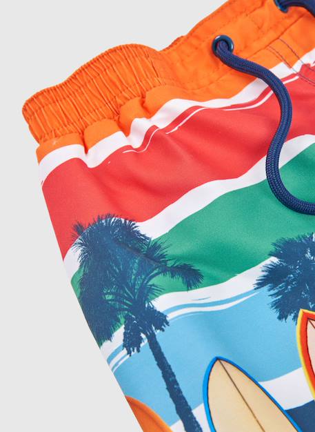 Maillot de bain garçon en tissu recyclé planche de surf Orange 3 - vertbaudet enfant 