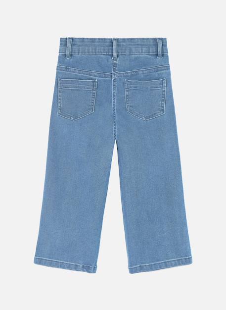 Pantalon fille en denim stretch Bleu 3 - vertbaudet enfant 