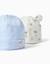 Lot de 2 bonnets en coton avec motif mickey Bleu clair 2 - vertbaudet enfant 
