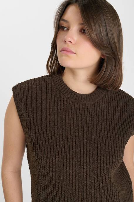 Pull sans manches jouagi Coffee 6 - vertbaudet enfant 