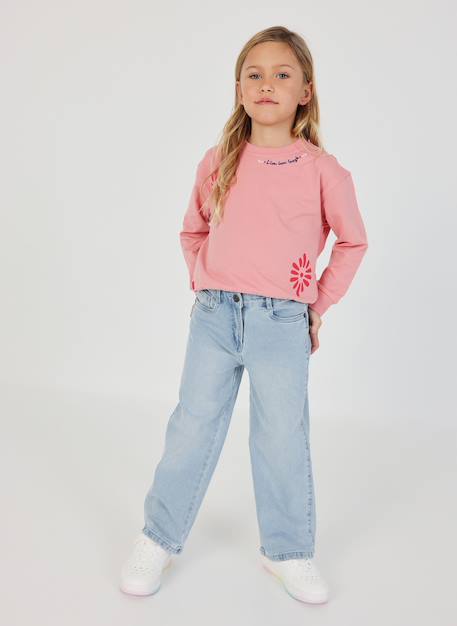 Pantalon fille en denim stretch  - vertbaudet enfant