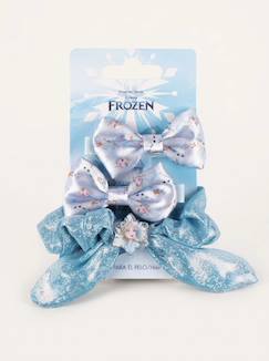 -Lot de 2 pinces à cheveux et élastique frozen disney