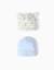 Lot de 2 bonnets en coton avec motif mickey Bleu clair 1 - vertbaudet enfant 