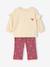 Ensemble sweat et legging évasé bébé fille framboise 1 - vertbaudet enfant 