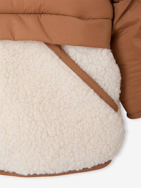 Doudoune bébé avec bonnet et moufles noisette 6 - vertbaudet enfant 
