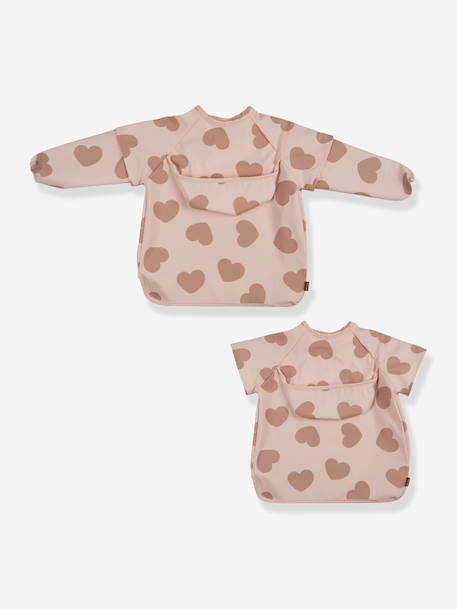 Bavoir à manches évolutif 2 en 1 Playful beige+blush+vert sauge+vieux rose 23 - vertbaudet enfant 