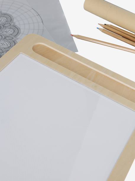 Tablette à dessin lumineuse en bois FSC® bois 4 - vertbaudet enfant 