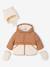 Doudoune bébé avec bonnet et moufles noisette 1 - vertbaudet enfant 