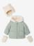 Doudoune bébé fille avec bonnet et moufles vert sauge 1 - vertbaudet enfant 