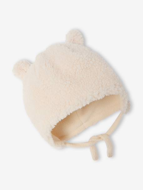 Doudoune bébé avec bonnet et moufles noisette 3 - vertbaudet enfant 