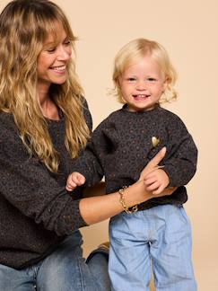 Vêtements de grossesse-Sweat bébé léopard capsule mère- fille