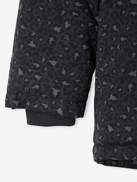 Parka fille à capuche romantique anthracite+marine+vert 5 - vertbaudet enfant 