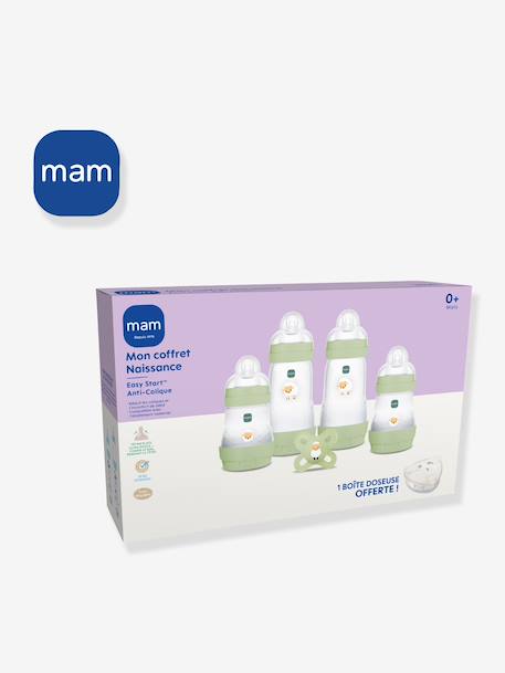 Coffret naissance biberons + sucette + boîte doseuse bleu+Sable+vert 7 - vertbaudet enfant 