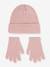 Ensemble bonnet et gants rose 3 - vertbaudet enfant 