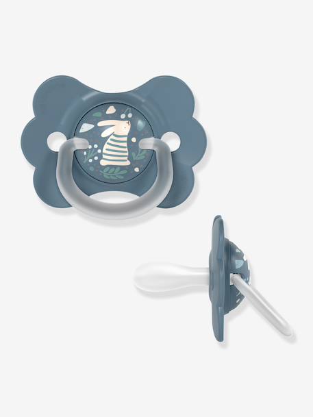 Sucette symétrique SXPro 6-18 mois bleu pétrole+rose 1 - vertbaudet enfant 