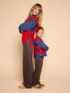 Vêtements de grossesse-Pantalon-Pantalon fille jacquard