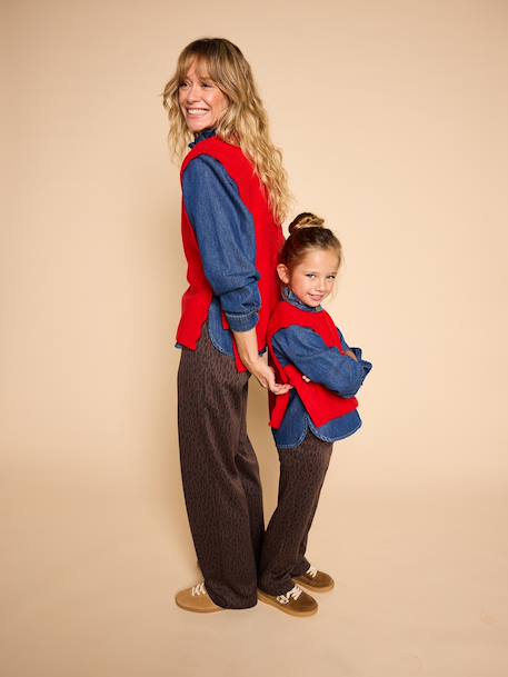 Pantalon de grossesse large capsule famille chocolat 2 - vertbaudet enfant 