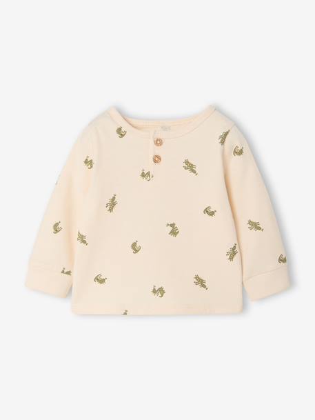 T-shirt manches longues bébé vanille 1 - vertbaudet enfant 