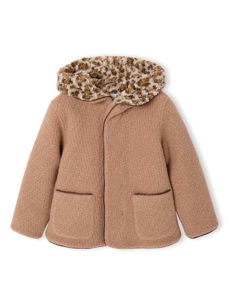 Fille-Manteau-Manteau fille à capuche