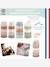 Boîte doseuse de lait 4 compartiments bleu grisé+Cotton white/terracotta+gris+Mineral grey/pink+transparent+vert+vieux rose 2 - vertbaudet enfant 