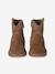 Chaussures premiers pas bébé boots cuir marron 4 - vertbaudet enfant 