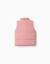 Doudoune sans manches avec doublure en polaire et volants Rose 2 - vertbaudet enfant 