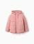 Doudoune avec capuche et doublure en polaire Bleu+Rose+Vert clair 5 - vertbaudet enfant 