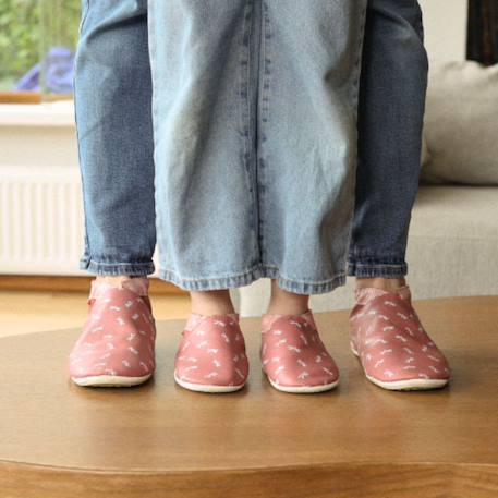 Chaussons cuir bébé anna les libellules Rose 3 - vertbaudet enfant 