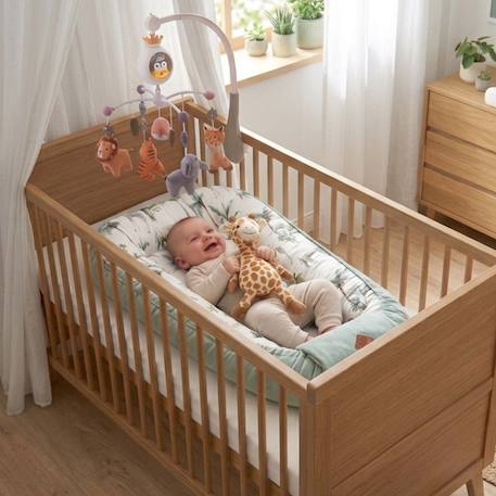 Mobile musical bébé avec projecteur veilleuse bruit blanc tropicana Kaki 2 - vertbaudet enfant 