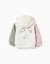 Sweat zippé en coton peigné à capuche avec imprimés cœurs Blanc 2 - vertbaudet enfant 