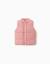 Doudoune sans manches avec doublure en polaire et volants Rose 1 - vertbaudet enfant 
