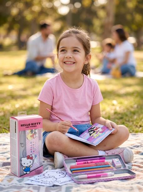 Trousse garnie hello kitty Rose 3 - vertbaudet enfant 