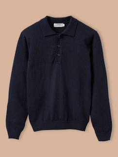 -Pull col polo garçon
