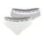 Lot de 2 slips fille coton ultra doux Blanc-bleu pastel+Blanc-gris chiné 6 - vertbaudet enfant 