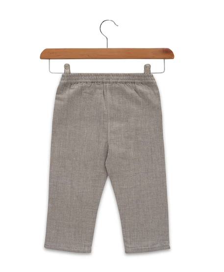 Pantalon 100% coton bébé fille Gris 3 - vertbaudet enfant 