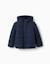 Doudoune avec capuche et doublure en polaire Bleu+Rose+Vert clair 1 - vertbaudet enfant 