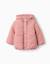 Doudoune avec capuche et doublure en polaire Bleu foncé+Rose 5 - vertbaudet enfant 