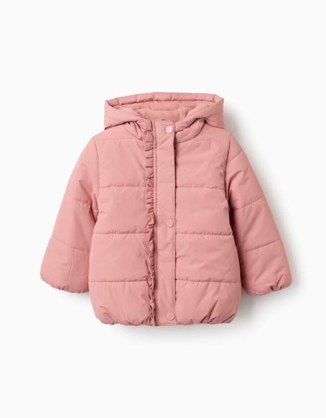 Doudoune avec capuche et doublure en polaire  - vertbaudet enfant