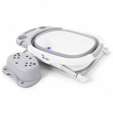 Baignoire bébé pliable avec siège et bouchon thermosensible Blanc 3 - vertbaudet enfant 