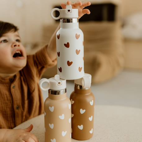 Gourde isotherme caramel (350 ml) Beige, blanc+Marron, beige 10 - vertbaudet enfant 