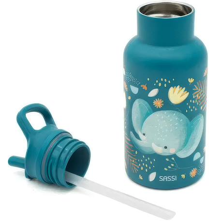 Bouteille isotherme chewy l'éléphant 350 ml Bleu 3 - vertbaudet enfant 