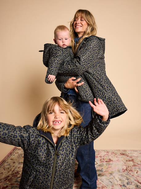 Parka réversible femme Capsule famille kaki 1 - vertbaudet enfant 
