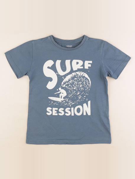 Tee-shirt - 10 ans Bleu 1 - vertbaudet enfant 