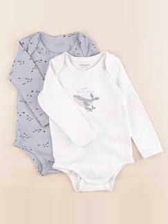 Seconde main-Garçon-Body-Lot de 2 bodies en coton - 12 mois