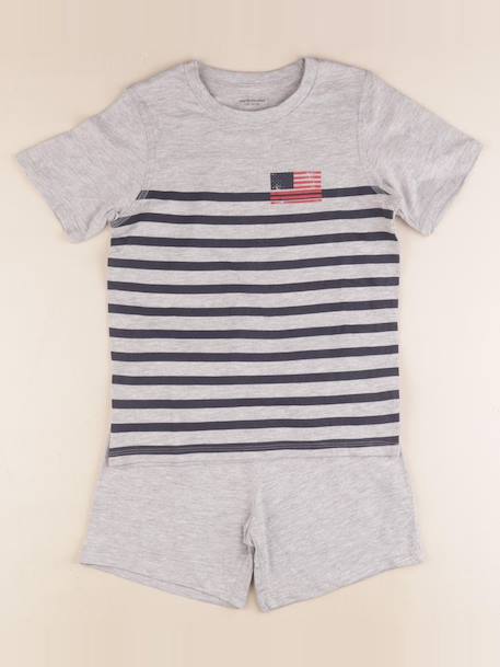 Pyjama coton - 5 ans Gris 1 - vertbaudet enfant 