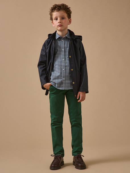 Chemise à carreaux garçon Carreaux bleu 4 - vertbaudet enfant 